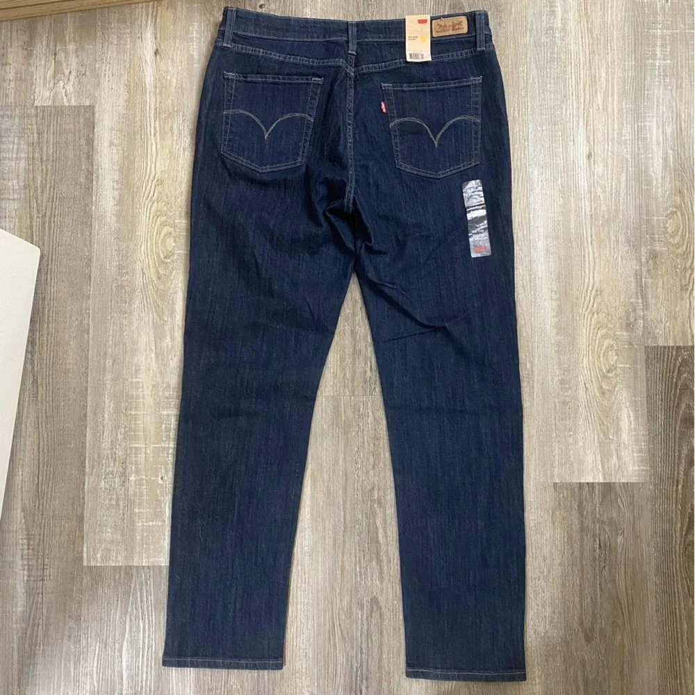 Levi Strauss W’s Classic Mid-Rise Skinny Dark Denim Blue Jeans Plus-Sz 16 NWT🔥